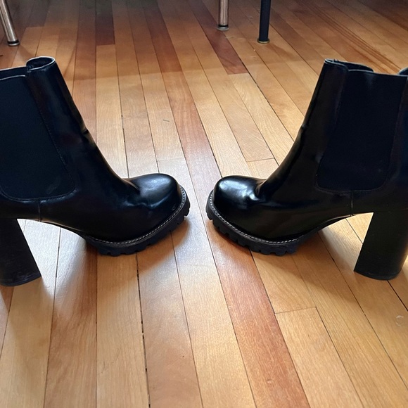 Jeffrey Campbell leather high heel winter booties - size 9 - Picture 4 of 4
